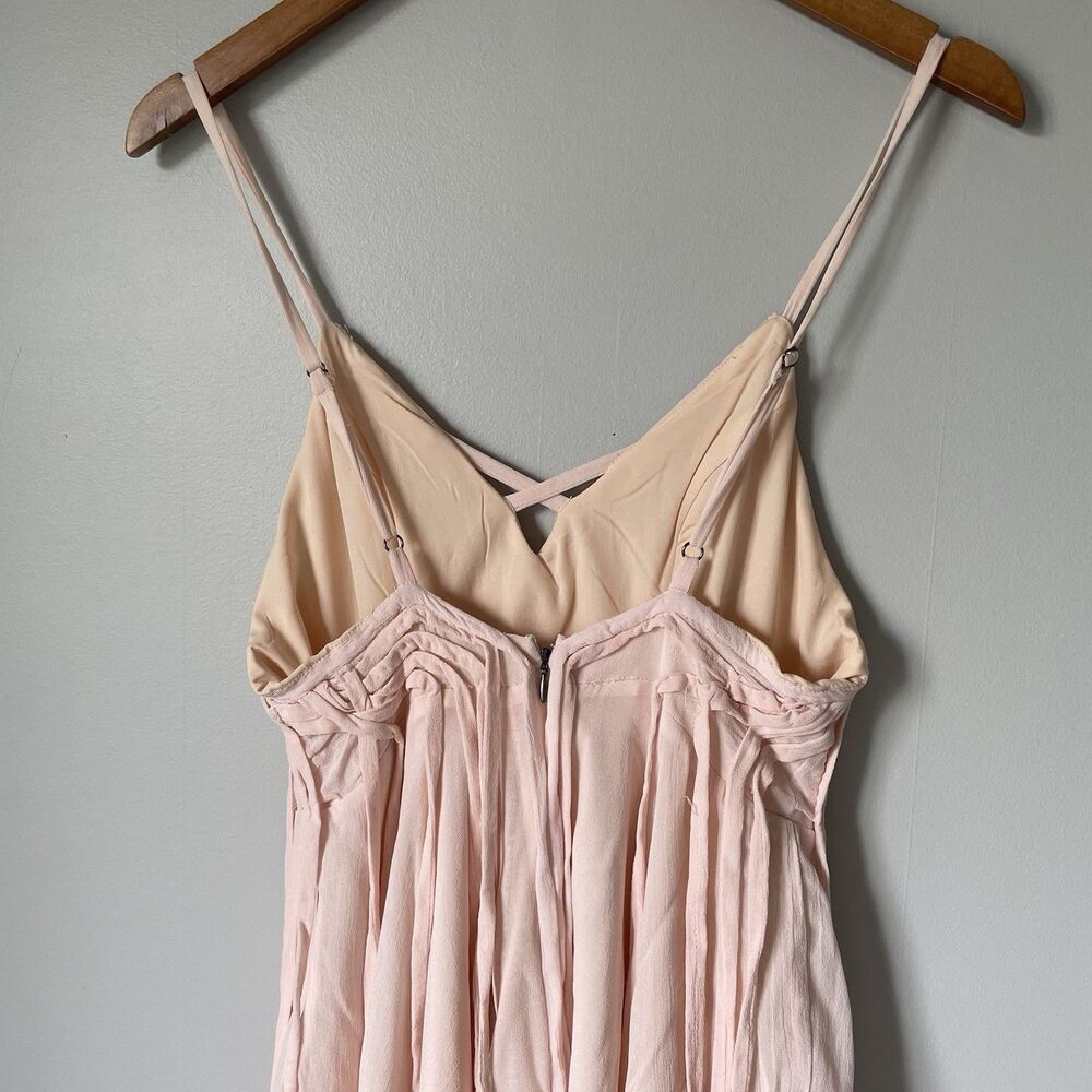 Kimchi Blue Blush Pink Pleated Mini Dress - Picture 4 of 12